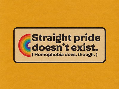 Pride Month Badge badge design gay graphic design lgbt lgbtq logo design minimalistic pride pride month rainbow retro simple type typography vintage