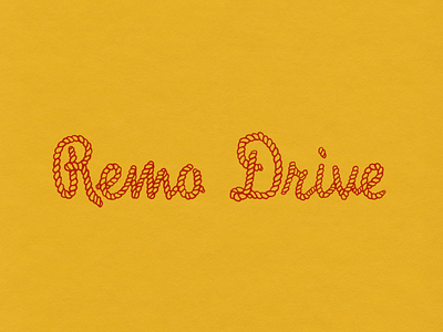 Remo Drive - Rope Text Logo