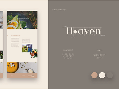 Heaven website and logo branding design graphic design logo restaurant ui ux