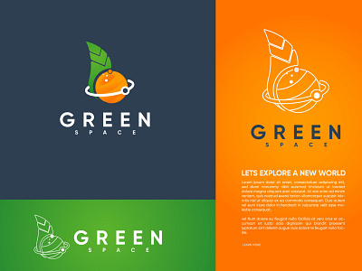 Green Space Logo Design coronarender creative design earth gradient green logo greenhouse greens logodesign logodesignersclub logos planetarium safe space spaceship stayhome typography vector