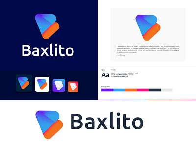 Baxlito Logo Design || B letter Logo Design