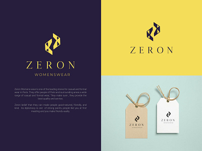 Zeron Branding Logo Design Minimalist Logo Design By Ahmed Rumon Logo Branding On Dribbble