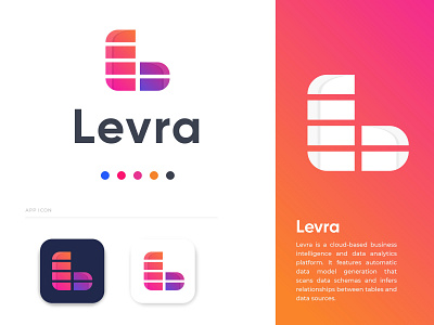 Levra Logo Design agency analytics applogo bussiness corporate creative data data analysis l letter letter logo logodesign logodesignersclub logotype