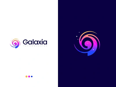 Galaxia Logo Design abstract branding creative g letter logo galaxies gradient letter logo logo trends 2020 logodesignersclub logos logotype modern logo rumzzline tech techlogo technology