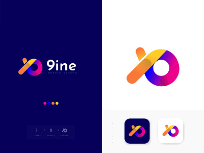9ine logo design