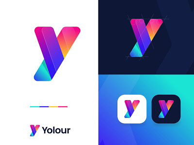 Yolour - Modern Letter Logo- Y Letter Logo