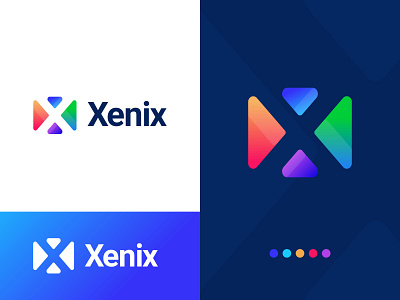 X Letter Logo -  Modern Medical Logo - Xenix Logo Design