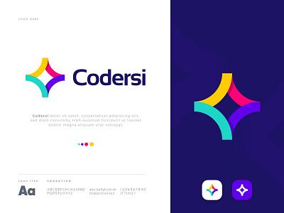 Coding logo - C letter logo design - Codersi logo design