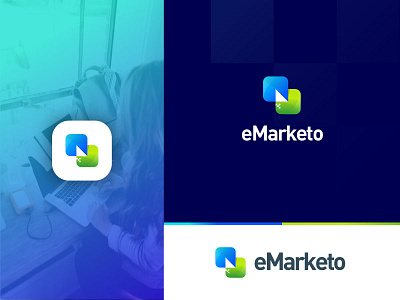 Email marketing logo design-Email Marketing icon - eMarketo Logo