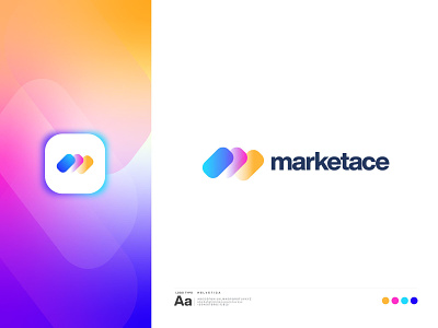 M Logo - M Branding - M Modern Logo -  Marketace Logo