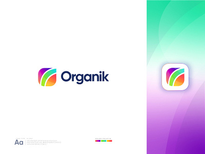 Modern O Letter Logo - O Branding Logo -O Company Logo - Organik