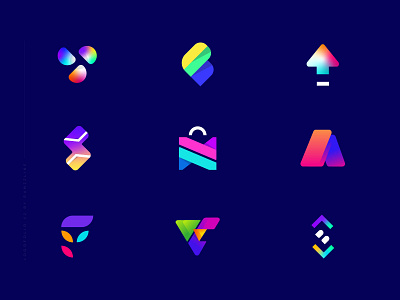 Unused Logo Design Concept - Modern Logo Design - Logofolio V4 abstract logo ahmed rumon app logo icon branding colorful creative logo freelancer sylhet gradient initial logo letter logo mark logo logofolio logos modern logo design portfolio rumzzline symbol trendy logo unused logo vector art