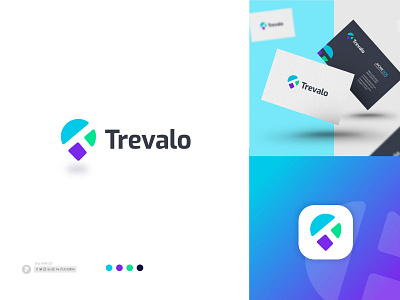 Travel Logo - Tour Logo - T Logo Branding - Travel App Logo