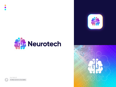 tech logo - thinking ideas - brain logo - innovation logo