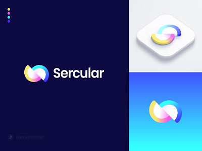 Letter S Logo - S Monogram - S Gradient Logo - Sercular
