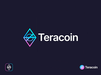 Teracoin - Cryptocurrency - crypto Branding bitcoin blockchain branding btc coin creative cryptocurrency currency currency logo design fintech identity investment logo logodesign modern logo monogram symbol t logo