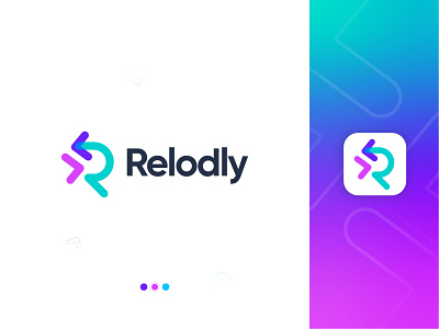 R modern logo design - R for reload - Unused Logo