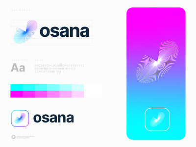 Osana - O letter logo - Futuristic Logo - Brand Identity