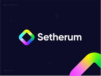 Setherum logo - S logo mark - Blockchain logo