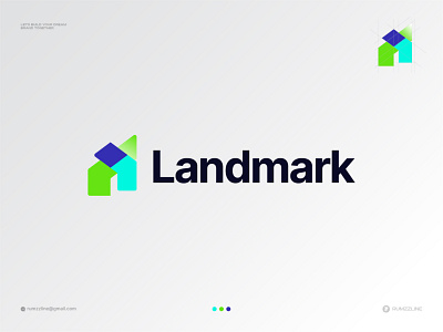 Home Logo Mark - L letter Logo - Home Logos - Landmark Logo