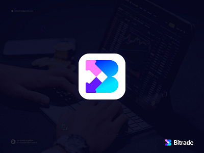 B letter logo - Crypto Trading - Crypto Exchange Logo arrow mark b logo blockchain technology brand design branding creative logo crypto exchange crypto logo ecommerce finance logo investment logo logodesign logomark modern logo tech technology