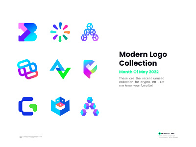 Creative Modern Minimalist Unique Futuristic logo Collection