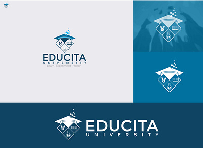 Educita University badge book creative design design educational educatonlogo experiment honors learn logo logodesign logodesignersclub medal read universities university university logo