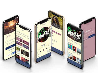 Music Application design app design ui