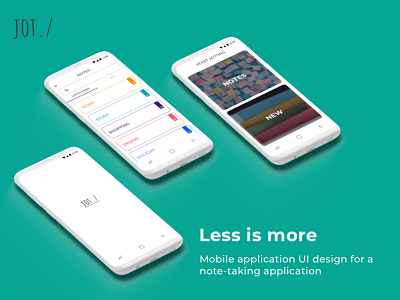 jot app design ui