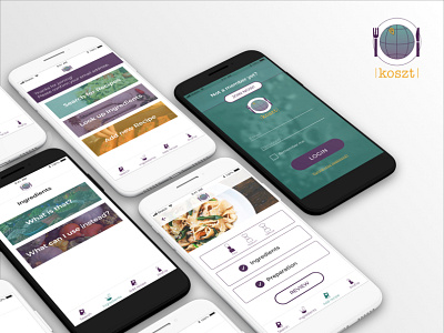 UI and UX design for cooking app app design ui ux