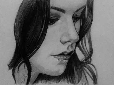 Anna Paquin graphite drawing illustration portrait portrait art portrait illustration rogue xmen