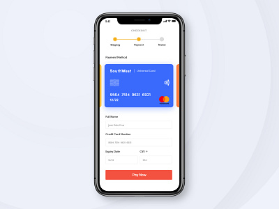 Daily UI Challenge 002 - Credit Card Checkout checkout credit card dailyui dailyui 002 design design concept mobile ui mobile ui design payment ui ux