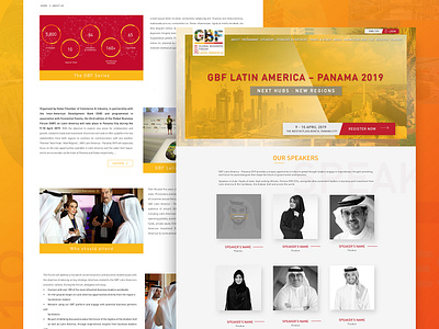 Global Business Forum Website design - Landing page conference design dubai event global business forum gradient landing page ui ux web design website