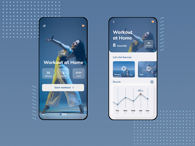 Workout app app app design design design app figma fitness app mobile app ui ux workout workout app
