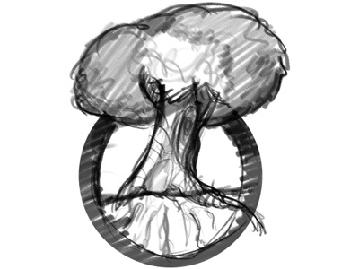 Tree Logo - Sketch design illustration logo sketch