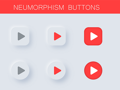 Neumorphism Buttons