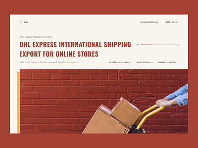 UX/UI, DHL Express redesign concept branding design export rebranding redesign shipping ux wdi web webdesign website