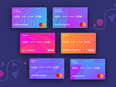 Free UI Kit for Virtual Credit card/ Debit card | Freebie