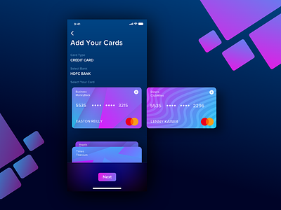 Add Card UI for Wallet App
