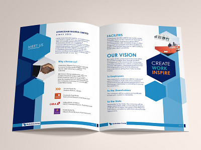 Brochure Design for Marine Engineering Company branding brochure brochure design company profile design engineering company print