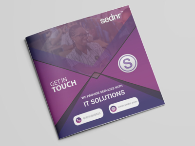 Brochure design illustration logo media printing