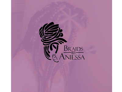 Braids logo design african braids hair tribal