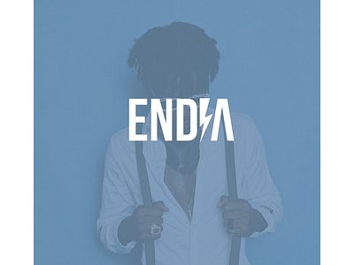 Endia logo design artist musician wordmark