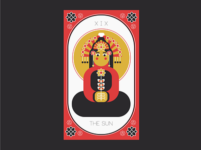 Tarot Card - The Sun design graphicdesign illustration tarot tarot cards