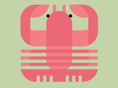 Lobster design food graphicdesign icon illustration lobster logo