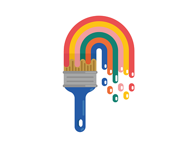 Rainbow Paintbrush