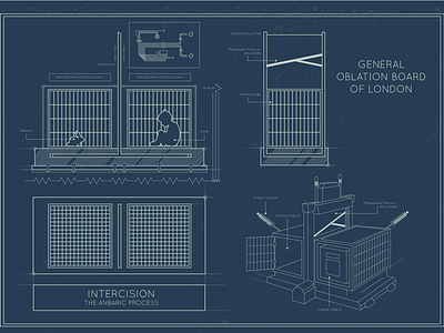 Intercision Machine Blueprint - His Dark Materials blueprints dark design graphicdesign graphics his materials