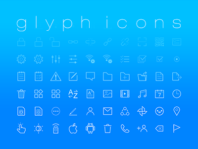 Glyph Icons glyph icon icon sets