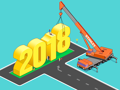 2018 Happy New Year pixel