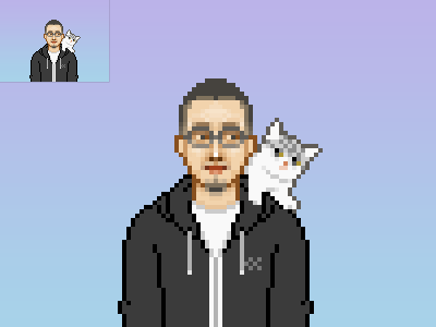 Pixel portrait for friend 2 pixel